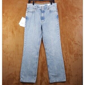OUR LEGACY Mens Jeans Size 30 Light Wash Straight Bleach Crease 70s Cut $490